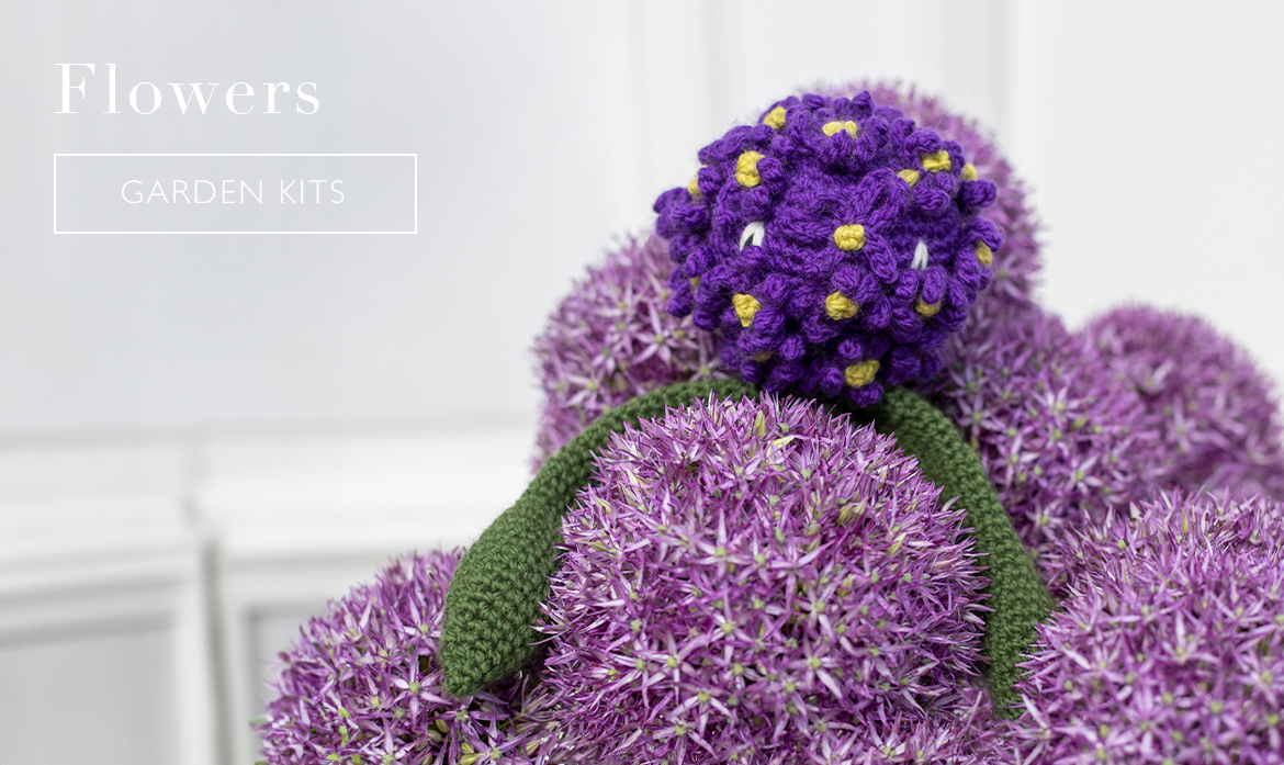 toft flowers allium crochet kit garden